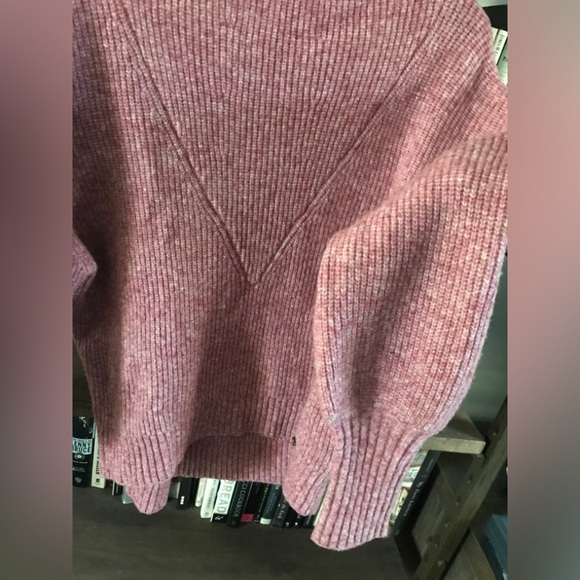 NWOT Ted Baker Oversized Cchloe Pink Chunky Wool Funnel Neck Sweater 2 (S ) - Picture 11 of 16